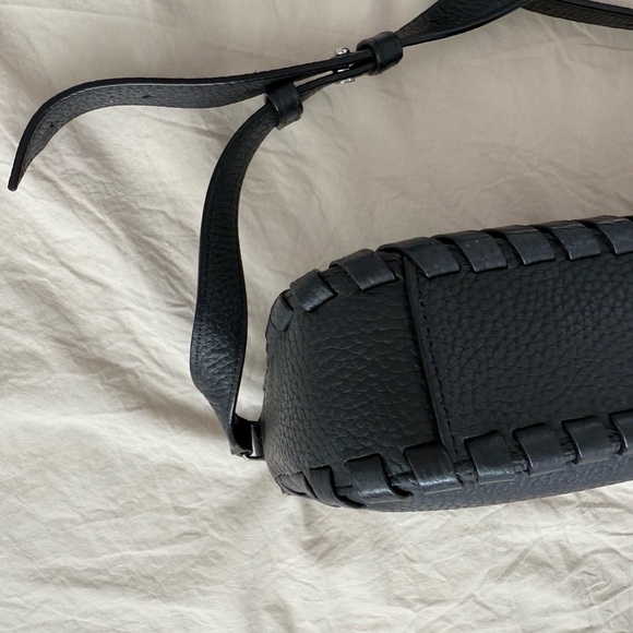 All Saints Elegant Black Leather Crossbody Bag - Picture 4 of 9